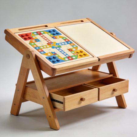 Multi-Function Kids Puzzle Game Table